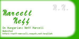 marcell neff business card